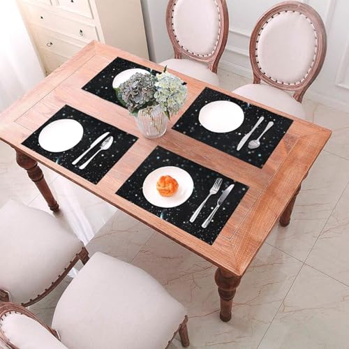 Sets de table résistants à la chaleur en PVC : l'élégance pailletée - 7