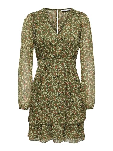 Robe col en V ONLY Onlrobey Isabella en tissu tissé fluide