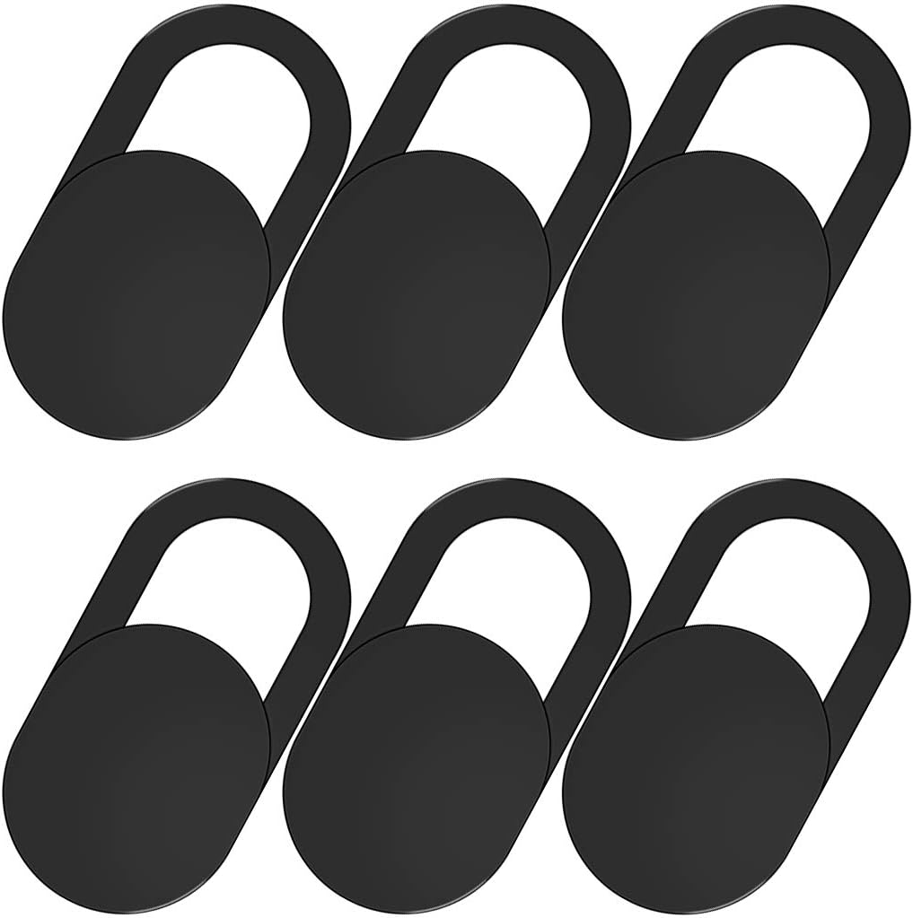 UYICOO Webcam Cover Slide, 6 Pack Ultra-Thin Sliding Camera Cover for MacBook Pro, iMac, Laptop, PC, iPad Pro, iPhone 8/7/6 Plus, Protect Your Privacy Security