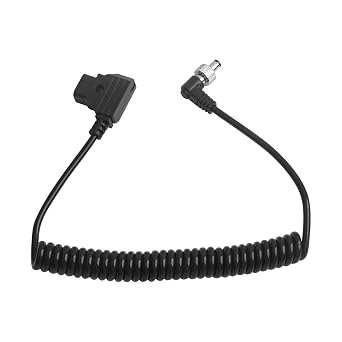 D-Tap to Locking DC Right Angle Power Cable Compatible with Atomos Ninja V/Shogun Video Devices PIX-E7 PIX-E5 7 Hollyland Mars 400s SmallHD Camera Monitor