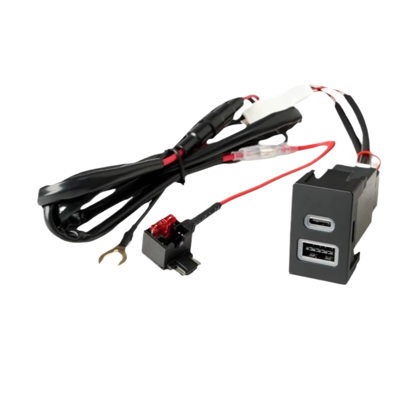 Prise USB Prise Auxiliaire Compatible avec Accord pour Civic pour City Voiture QC3.0 pour Prise De Chargeur Prise De Charge Rapide Adaptateur Secteur Prise Port USB Avant