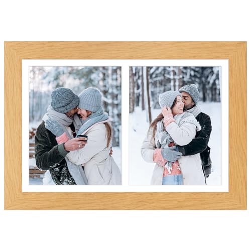 Gaevuian 11x17 Collage Frame, 2 Open 8x10 Photo Frame Collage for Wall