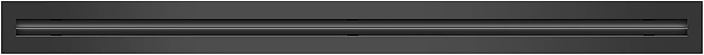 36" Linear Slot Diffuser - (1 Slot) Single Slot - Black Decorative Air Vent - Modern AC Vent Cover for Ceiling, Walls & Floors - Texas Buildmart