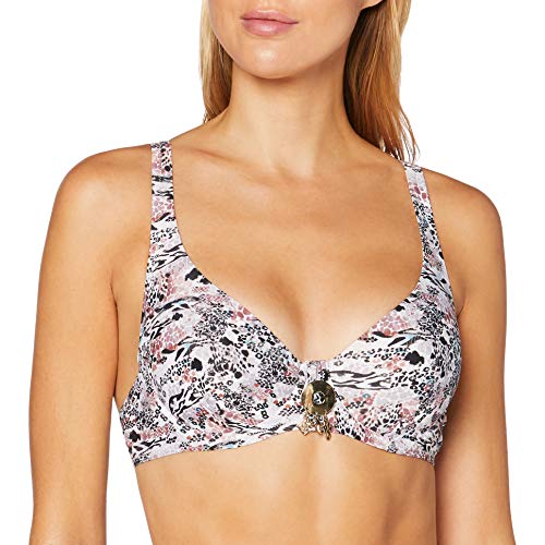 LOVABLE African Safari Parte Superiore del Bikini, Marrone Africa, 34 D Donna
