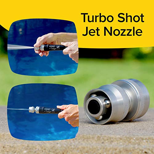 Pocket Hose Original Silver Bullet Lightweight Water Hose by BulbHead - Expandable Garden Hose That Grows with Lead-Free Connectors - Safe Drinking Water Hose – Kink-Resistant & Stores Easily! (50 Ft)