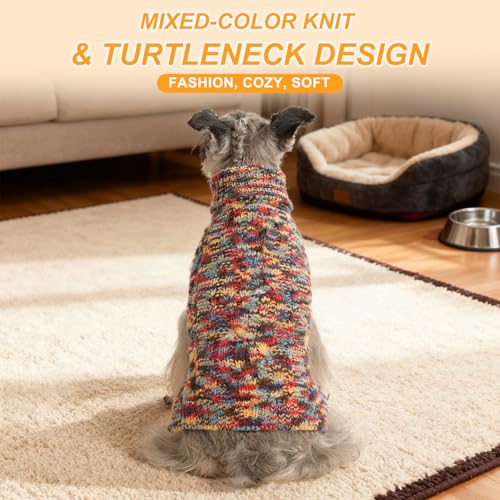 Image of BEAUTYZOO Dog Sweaters for Medium Dogs, Knit Clothes with Harness Hole