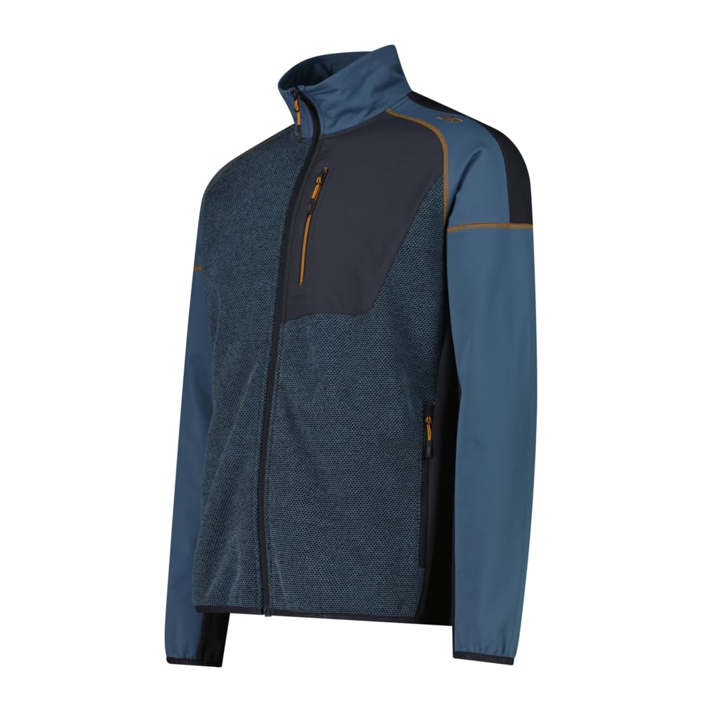 CMP Felpa in Pile Pesante Stretch da Trekking Unlimitech con Inserti in Knit Tech da Uomo, 36H1847