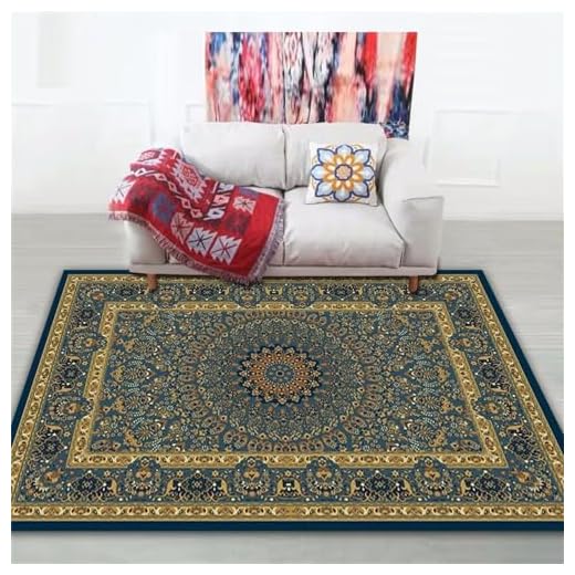 RUGMRZ Alfombras Salón Alfombras Habitacion Juvenil Diseñador de Arte Alfombra Azul salón Alfombra fácil de cuidar Alfombras Bebes Gateo 60X90CM