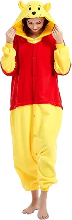 ressber Unisex Adult Onesie Pajamas Animal One Piece Halloween Costume Christmas Sleepwear Jumpsuit