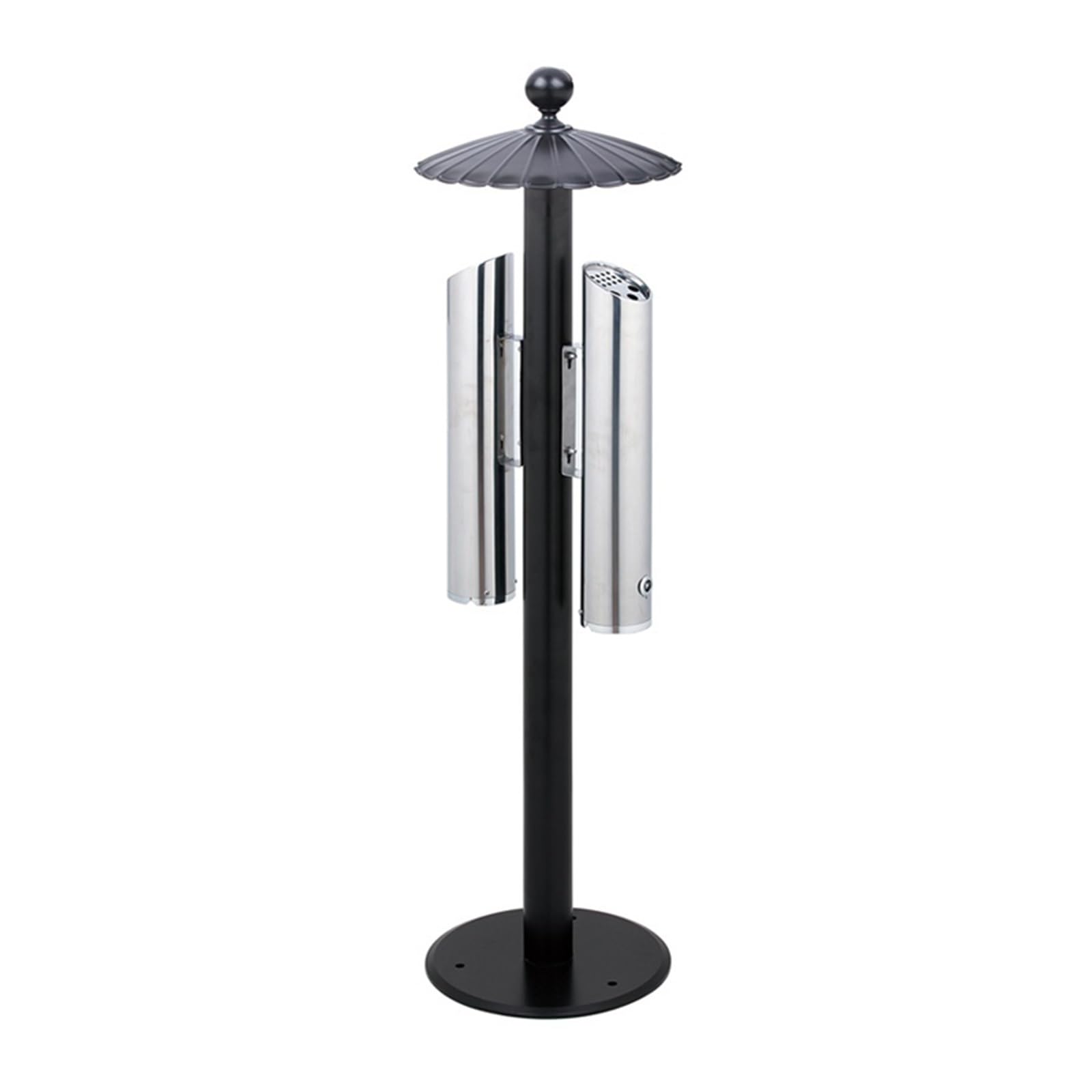 OWOHYG Ashtray Trash Can Outdoor Stainless Steel Ash Column Smoking Area Public Vertical Ashtray Trash Can Smoke Extinguishing Trash Can Outdoor Ashtrays For Cigarettes.B