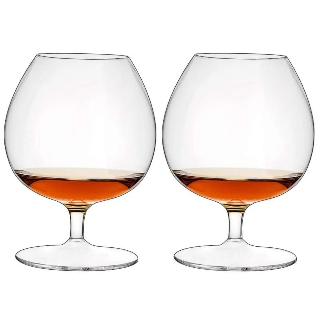 PATRANI FASHION | Italian Premium Classic Crystal Brandy Glass Set of 2, 250 ML Balloon Glass Non-Lead Ideal for Red & White Wine Glasses, Classic Beer Glasses Scotch, Whiskey Ultra-Thin Small