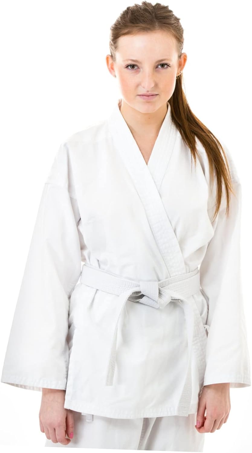 FRCOLOR 1Set Professional Taekwondo Uniform for Adults Sports Costume with Elastic Waist Belt Breathable Quick Drying Training Gear for Fitness Enthusiasts and Martial