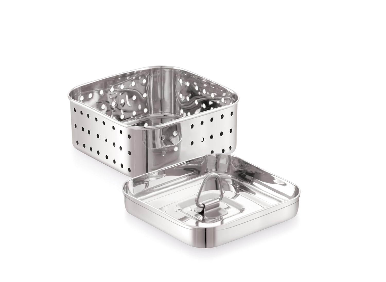 Dangfly Stainless Steel Paneer Maker Mould with Lid| Square Paneer & Tofu Press | Whey Separator for Homemade Paneer, Tofu & Cheese | Easy to Use, Rust-Free & Durable (450 ML) 2