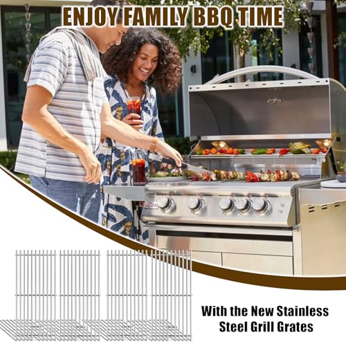 Image of SafBbcue RJC008P RJC32A Grates Grill Replacement for RCS Summerset and Blaze Grills Stainless Steel Cooking Grids for RCS RJC32A RJC32AL Summerset Sizzler 32 inch Blaze 32 inch 4 Burner Grills BLZ-4LTE2-NG
