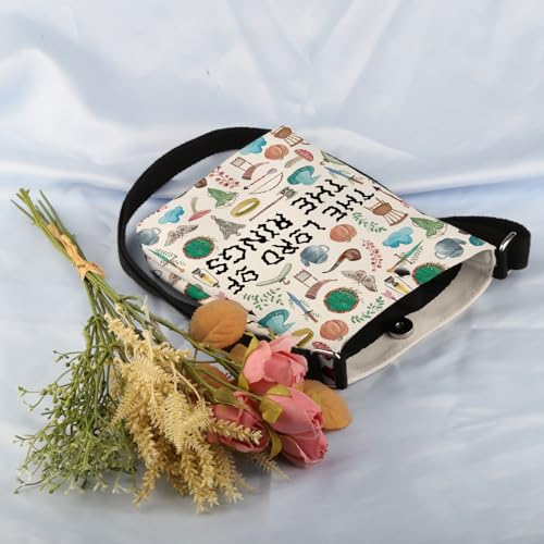 VAMSII Ring Movie Crossbody Bag Movie Fans Inspired Gift Movie Merch Green Leaves Fans Gift3