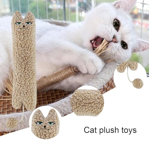 Pelúcia para dentição de gato, almofada para dentição de gato, Mastigar brinquedos para gatos de pel
