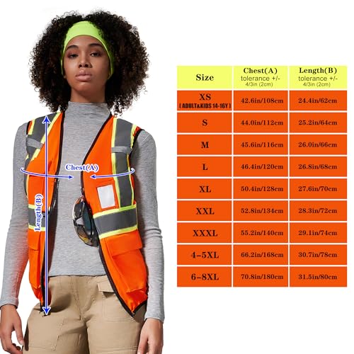 Image of AYKRM 11 color Ladies High Vis Reflective Safety Vest for Women