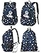 BLUEFAIRY Space Backpack for Boys Kids Elementary School Bags Middle School Primary School Bookbags Lightweight Sturdy Durable Spaceman Gifts Age 5-9 Mochilas Para Niño 17 Inch