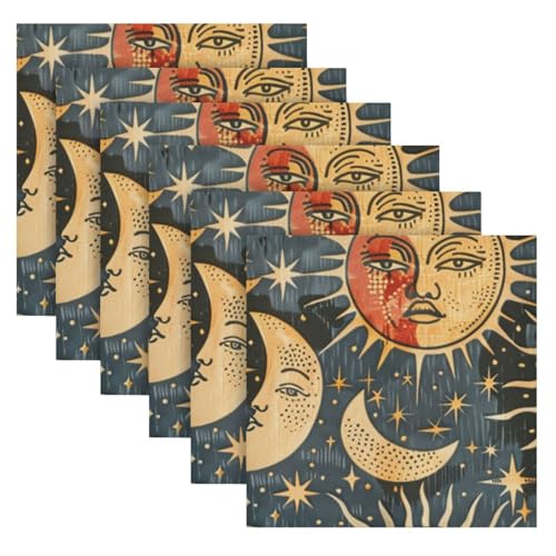 Servilletas de Tela Boho Multicolor 20x20 pulgadas Pack 6 miniatura 2