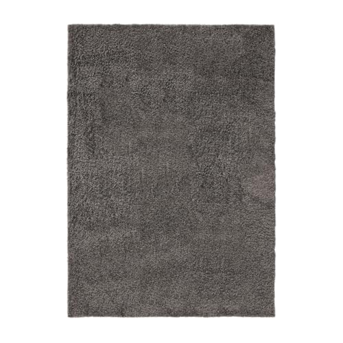 benuta Basic Tapis Poils Long Soho - Gris 60x120 cm - Doux Minimaliste - Lavable - Nettoyage Facile - Compatible avec Chauffage au Sol - pour Chambre, Couloir,...
