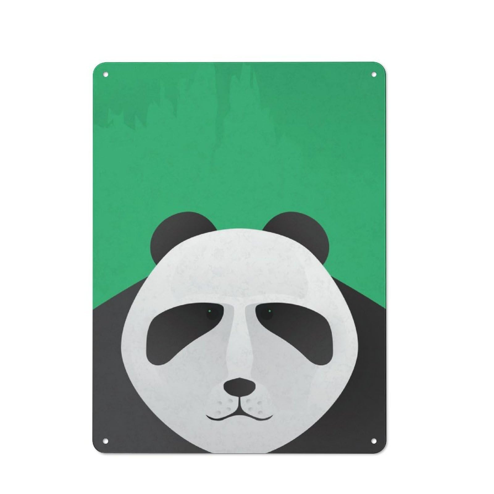 Junmoney Panda Bear Bistro Style Tin Wall Sign 40X30cm, Shop Wall Decor For Takeaway, Bar, Kitchen Or Counter Area