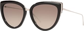 Boucheron Sunglasses Black Frame, Grey Lenses, 56MM