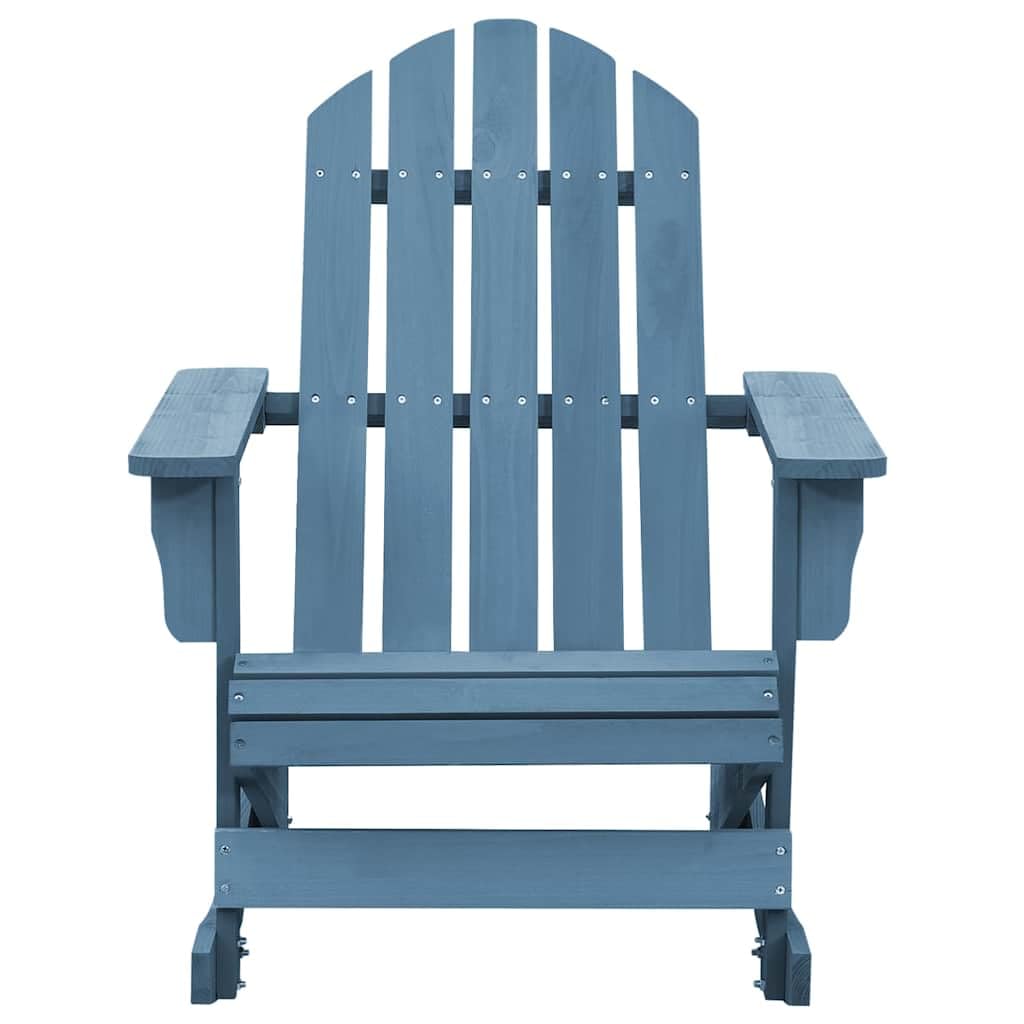 Adirondack Fauteuil à bascule en bois massif Sapin Bleu