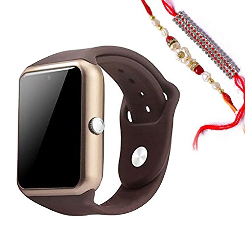 VCS GT08 Bluetooth Copper Brown Smartwatch for Unisex and Supports All ...