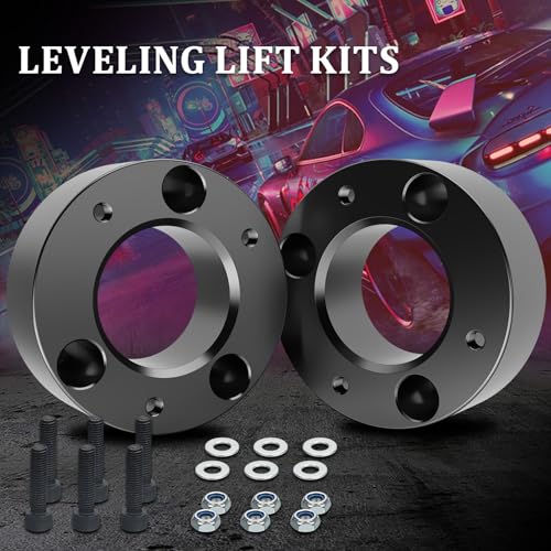 Image of 3 Inch Front Leveling Lift Kit For 2004-2026 Ford F150 2WD /4WD, Lift Kit Compatible With Expedition 2003-2018,2pcs Aluminum Suspension Strut Spacers | Raise Front End 3 inch
