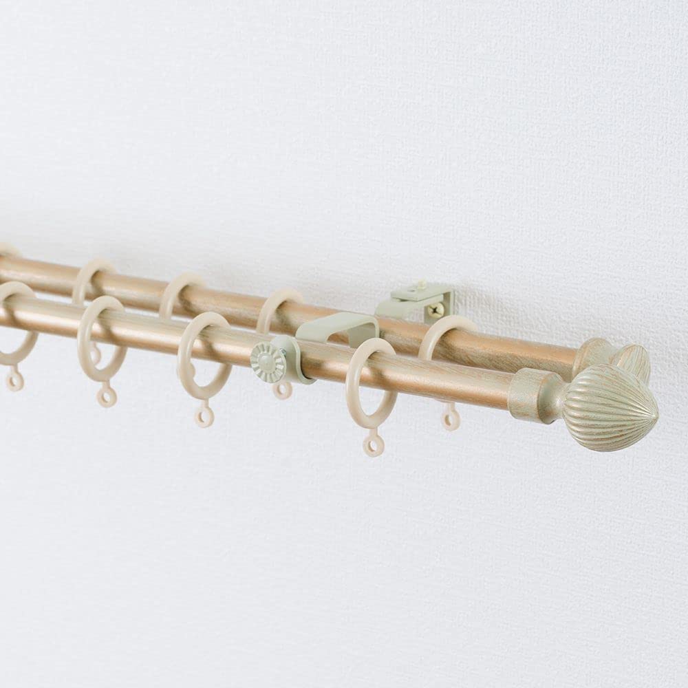 Amazon.co.jp: TOMOYASU カーテンレール アイアン ポール ダブル 伸縮