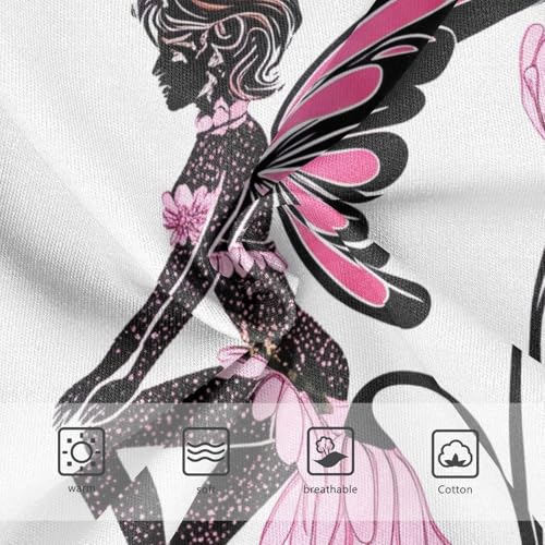 Fairy Butterfly Flower Pink Panties for Girl Girls Underwear Toddler Cotton Cartoon Underpants Briefs 2t3
