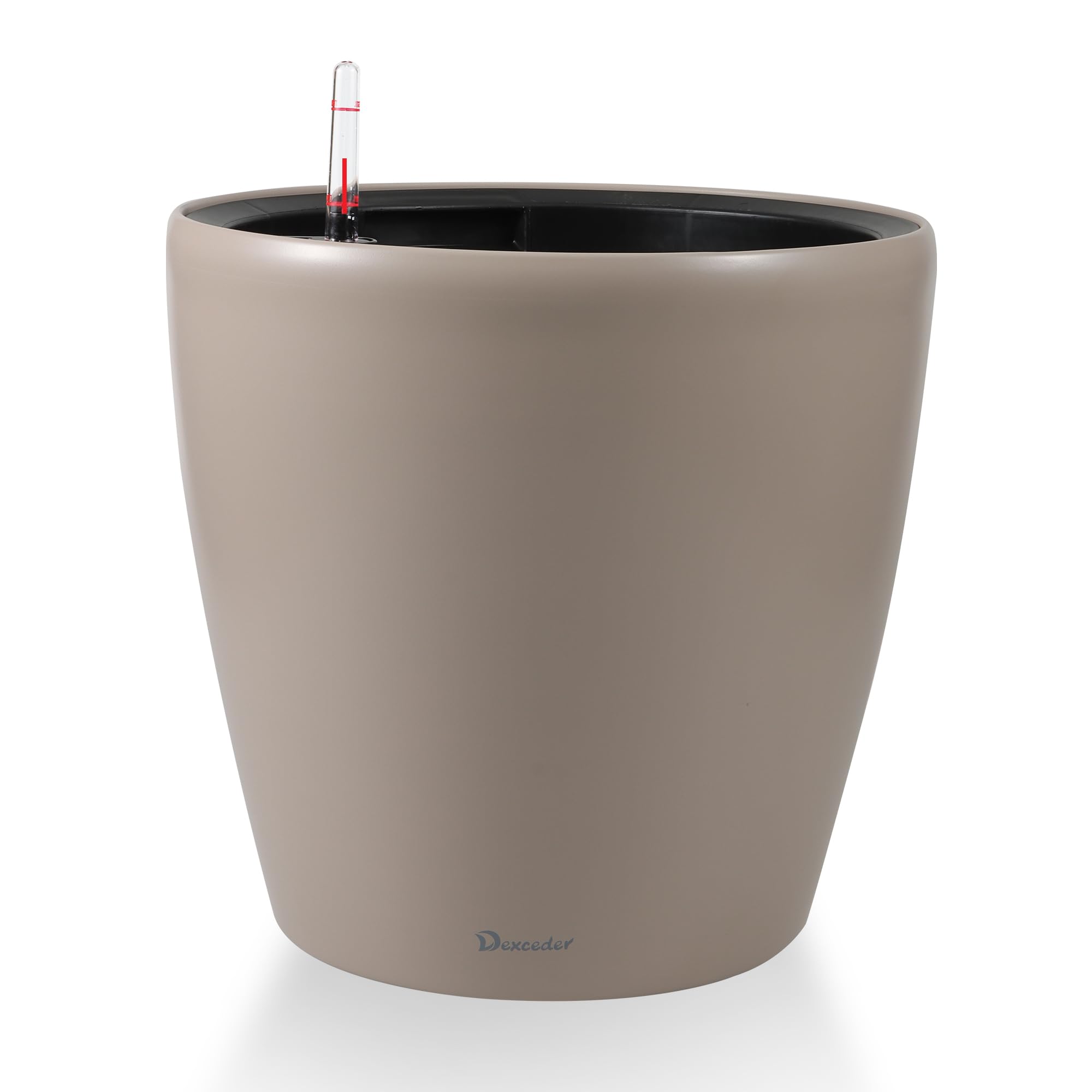 Dexceder 13x12 Self Watering Planter in Taupe Matte
