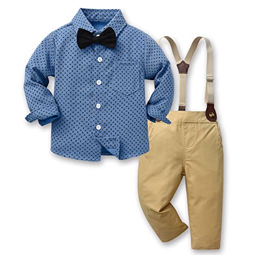 SXSHUN 3-Teiliges Baby Jungen Anzug Set Gentleman Kinder Bekleidungsset...