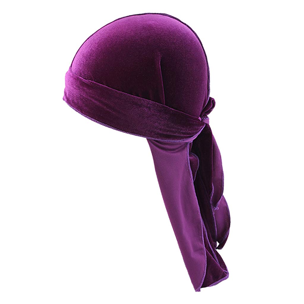 Set di 5 Bandane in Velluto per Uomo E Donna, Turbanti, Cappelli, Musulmani, Sciarpe