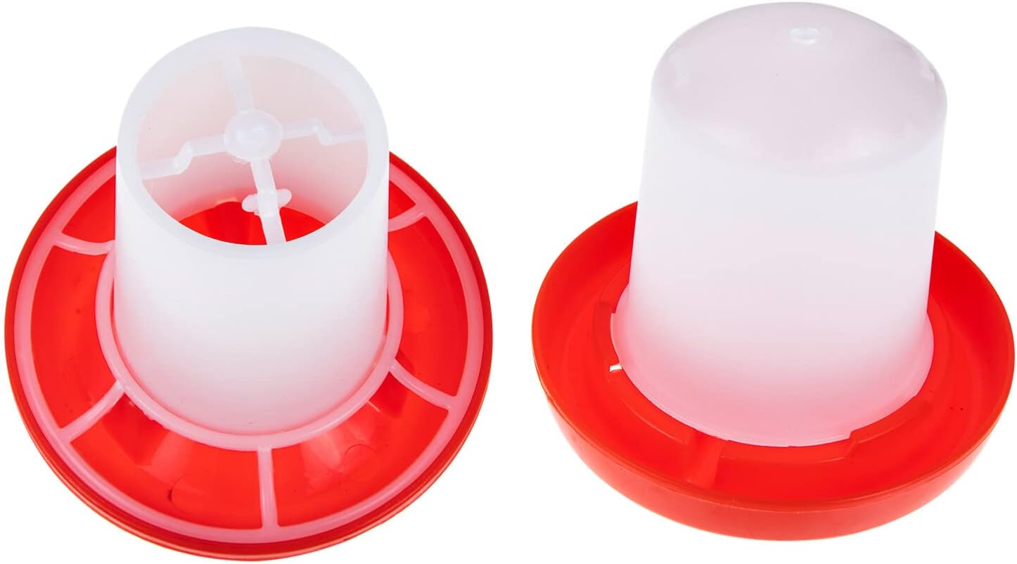 IMIKEYA 1 Set Quail Feeder Chick Feeder Quail Waterer Small Chick Feeder Poultry Chicken Water Jar Poultry Water Bucket Automatic Poultry Water Feeder Poultry Feeding Equipment Feeding Cup