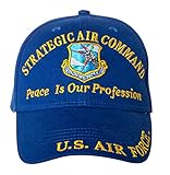 United States Air Force USAF Strategic Air Command Embroidered Cap Hat - Adjustable Blue