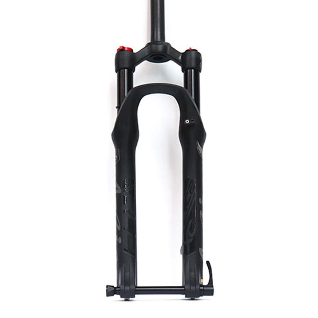 HOMSXPAC Suspension Cycling Fork 26/27.5 Inch Mountain Bike Double Air Chamber Front Bicycle Shoulder Control