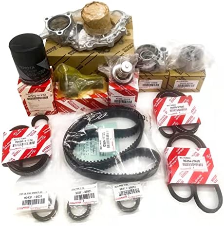 LVYEZ TKT-025 Engine Timing Belt Kit |Timing belt kit with water pump| for 1995-2004 Toyota Tacoma 4Runner Tundra T100 3.4L 5VZFE