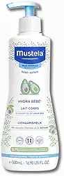 Mustela Hydra Bebê 300ml - Hidratante Infantil Corpo e Rosto - Feito com 97% de Ingredientes de Origem Natural e Hipoalergênico - Seguro Desde o Nascimento