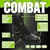 Apache Workwear Men's Combat Safety Boot | UK Size 12 | Composite Anti Scuff Toe Protection | Black Leather High Leg Shoe | Waterproof and Breathable Inner Lining #4