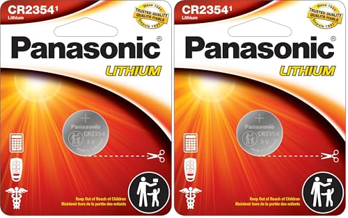 Image of Panasonic CR2354 3.0 Volt Long Lasting Lithium Coin Cell Batteries in Child Resistant, Standards Based Packaging, 1-Battery Pack (Pack of 2)
