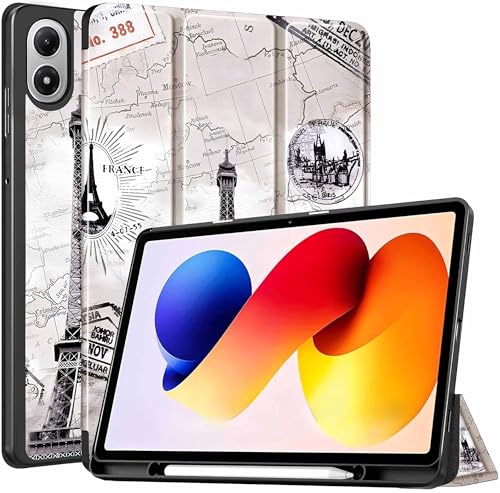 Image of ProElite Cover for Redmi Pad 2 Pro 12.1 inch Case, Soft Flexible Flip Case Cover for Redmi Pad 2 Pro 12.1 inch with Pen Holder, Support Auto Sleep Wake, [Recoil Series] - Eiffel