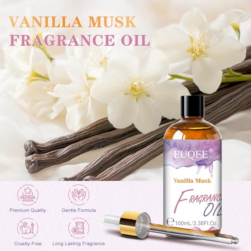 Aceite de Fragancia Vainilla Musk y Aceite Esencial Gardenia EUQEE 100ML miniatura 2