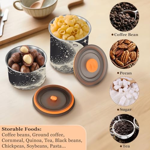Envase para café de acero inoxidable 900 ml hermético miniatura 5