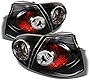 AKKON - For 2006-2009 VW Rabbit GTI R32 MK5 Black Bezel Tail Brake Light Lamp Assembly