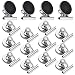 (Upgraded) 12 Strong Scratch-Free Refrigerator Magnet Clips for Organizing, Decorating and All of Life's Needs - Bonus Magnetic Notepad