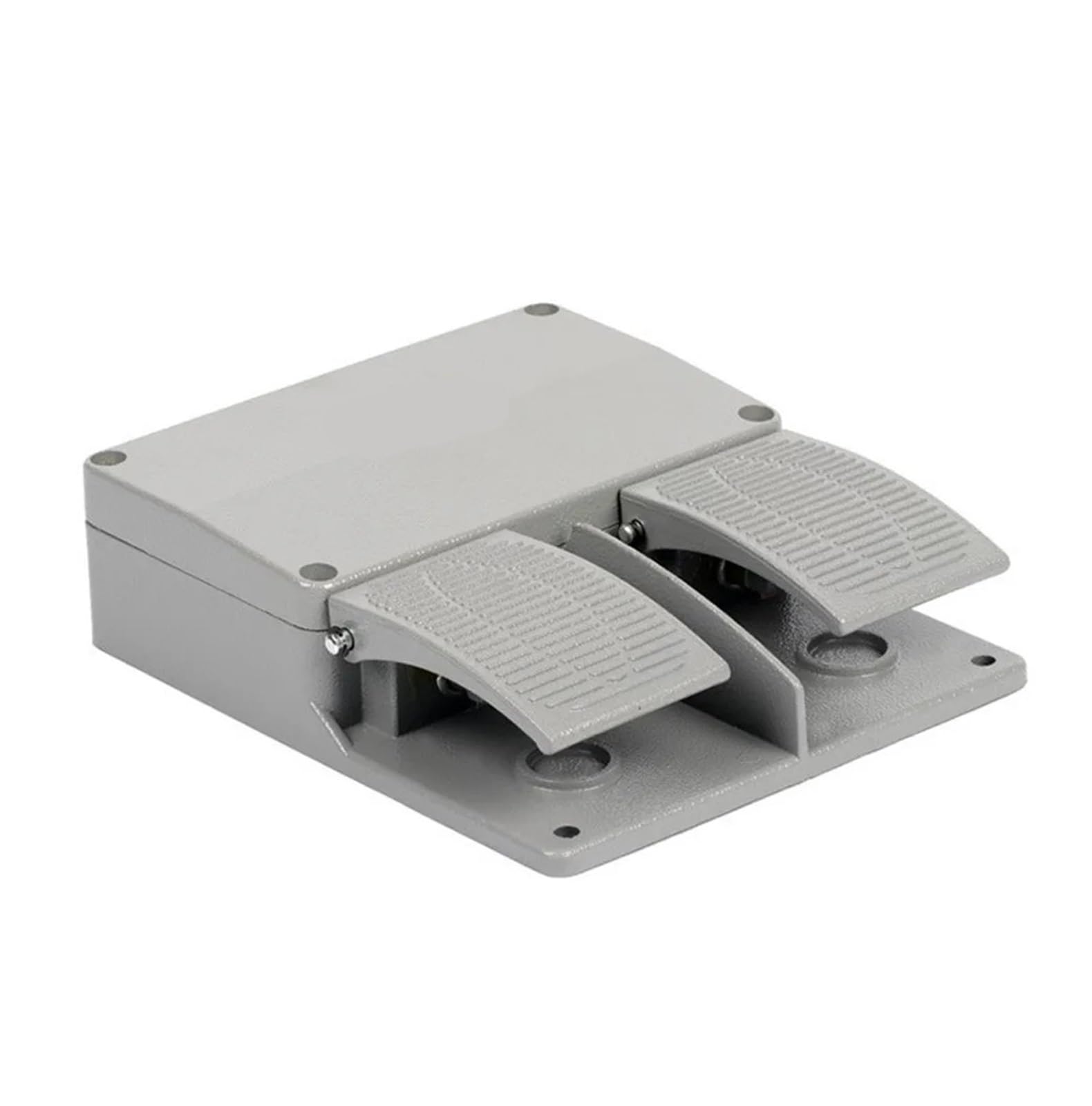 YDT1-16 interruptor de pedal doble gris con carcasa aluminio 380V 6A