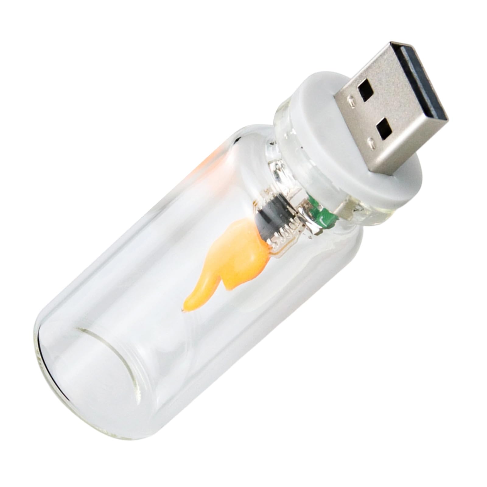 Nucelit Portable LED Simulated Flame Decoration USB Powered Night Light for Parties Camping Home Decors Camping Surrounding Lighting
