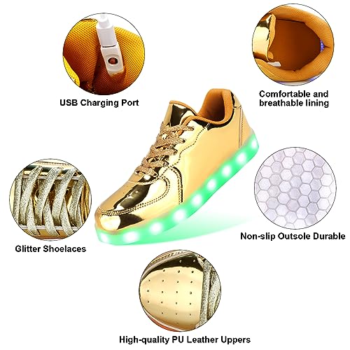 Image of Light Up Shoes Men Women LED Shoes USB Charging Adult High Top LED Sneakers Glow in The Dark Footwear for Dancing Party Festivals Festivals