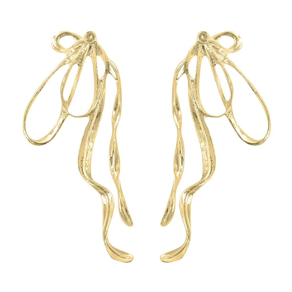 Vientiq Silver-Plated Bow Studded Dangle Earrings (B0DB8LVKWL) Amazon Price History, Amazon Price Tracker